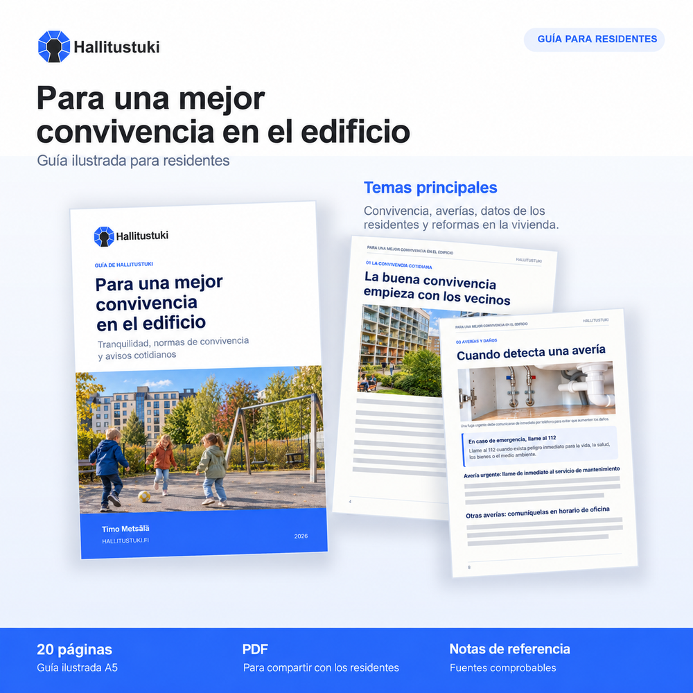 Towards better everyday life in your housing company – resident guide – one-off distribution | Spanish