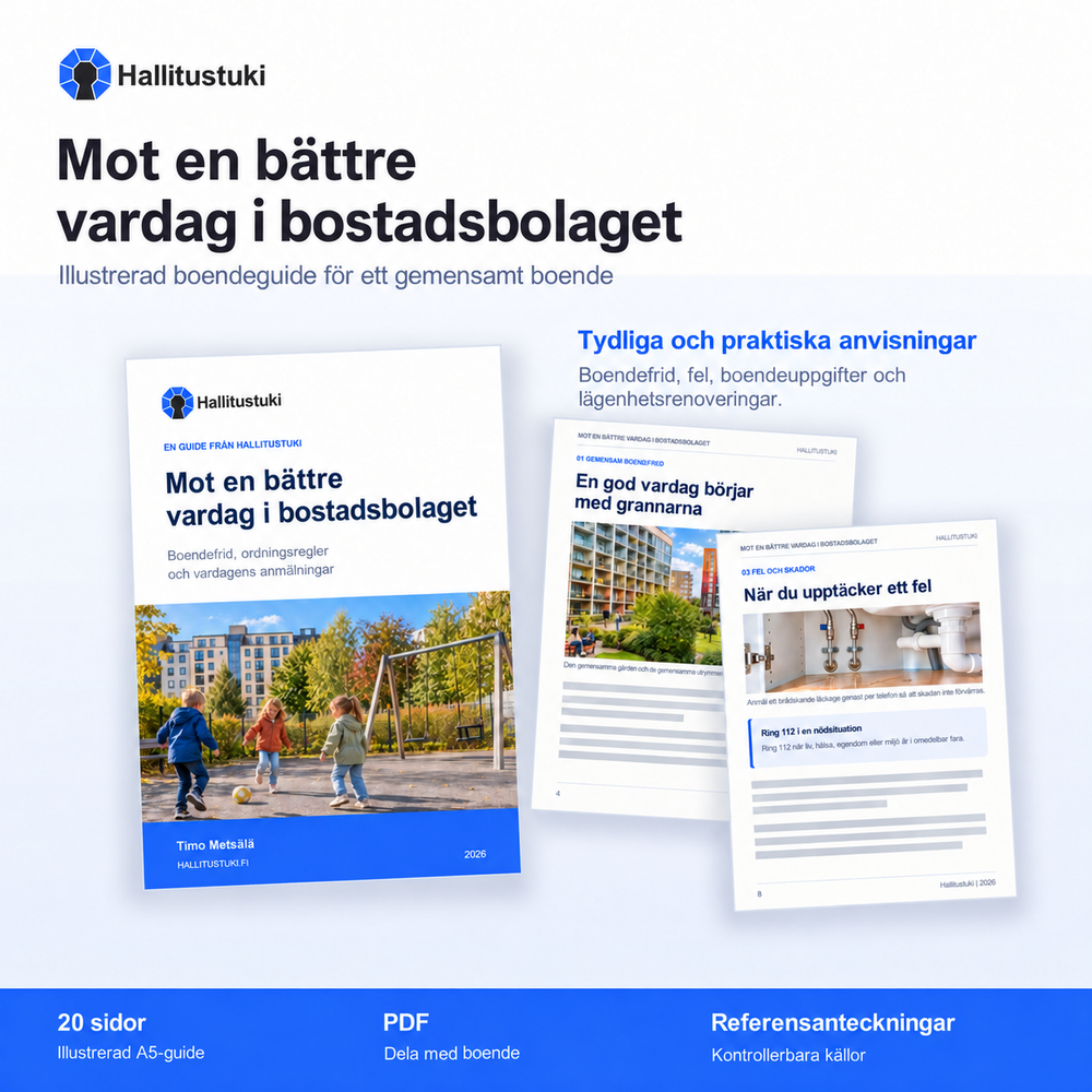 Mot en bättre vardag i husbolaget – boendeguide