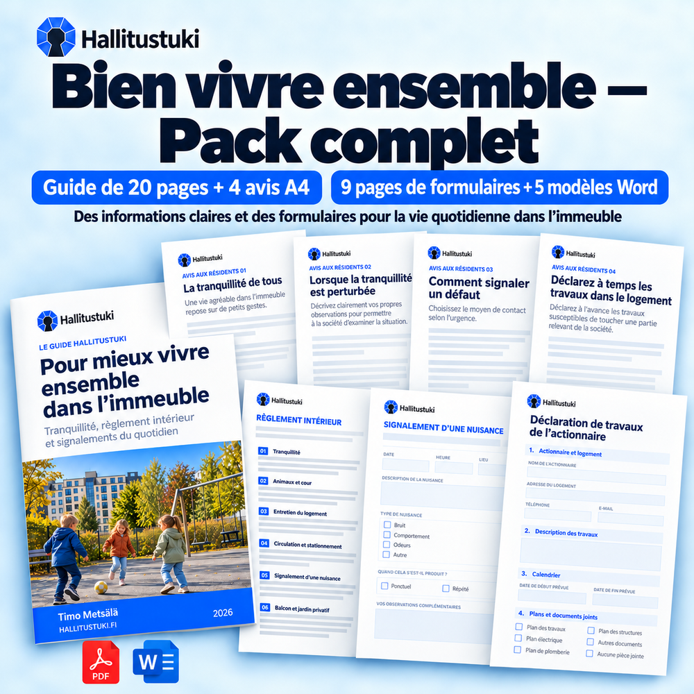 Housing company essentials – complete package – one-off distribution | French