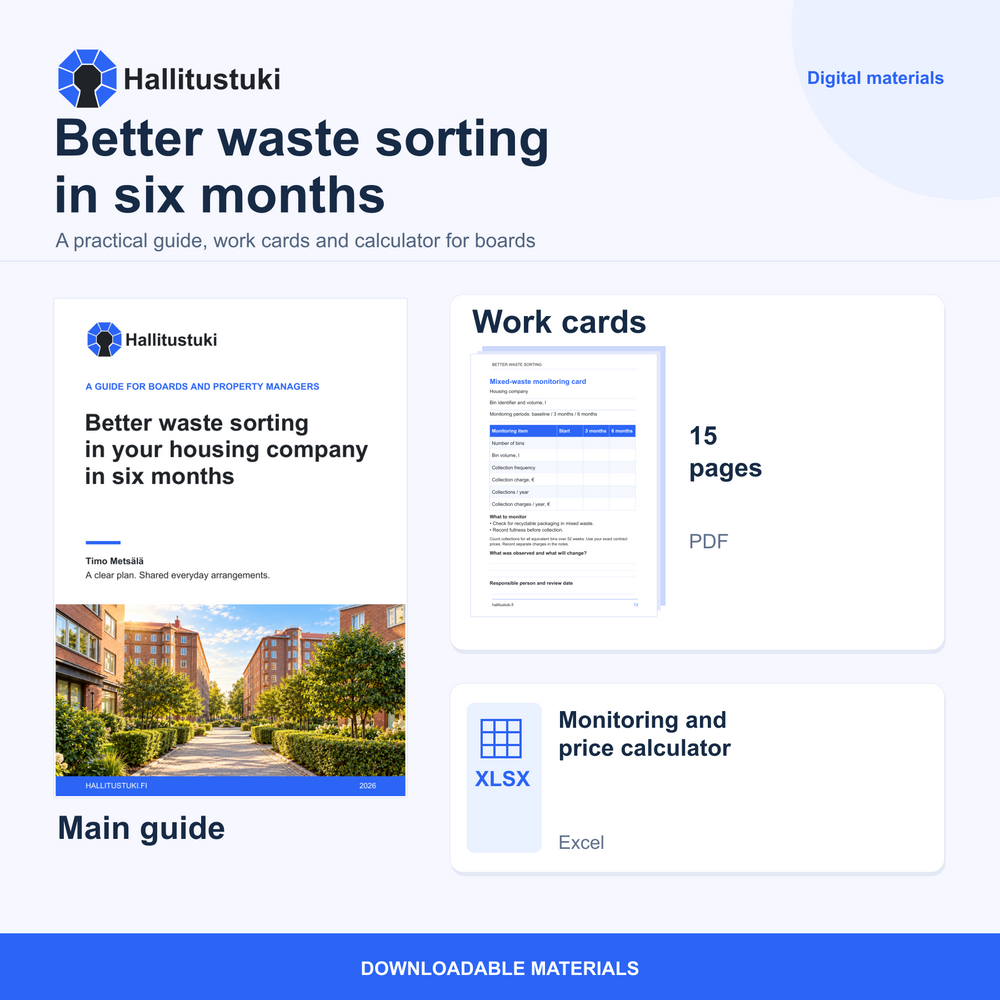 Improve your housing company’s waste sorting in six months
