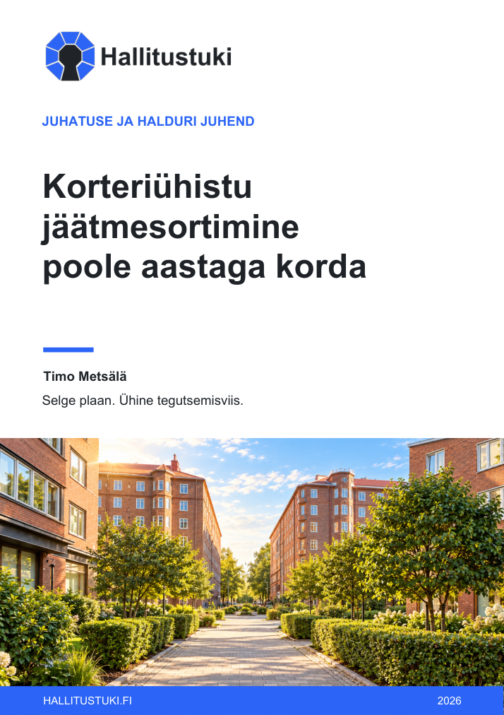 Korteriühistu jäätmesortimine poole aastaga korda