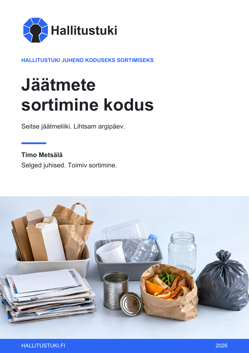 Jäätmete sortimine kodus — oma koju