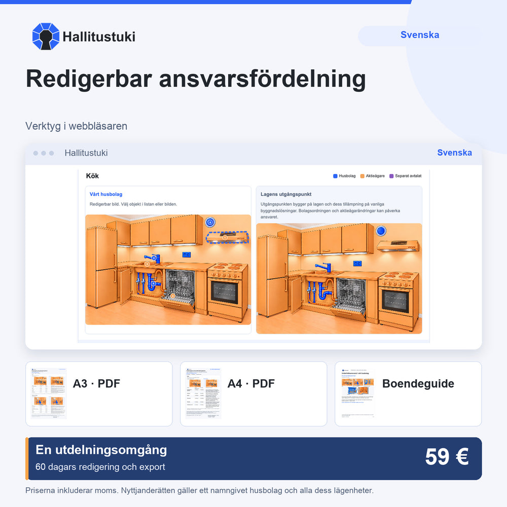 Produktbild för verktyget för ansvarsfördelningstabeller