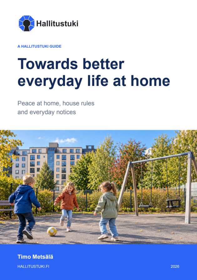Cover of the guide Towards Better Everyday Life in a Housing Company