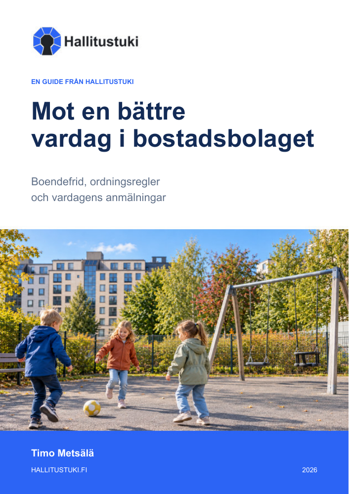Omslag till guiden Mot en bättre vardag i husbolaget